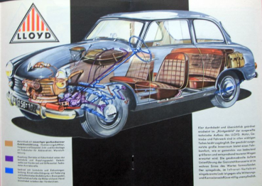 Lloyd LP 400 S Modelprogram 1958 Carbrochure  (10131)